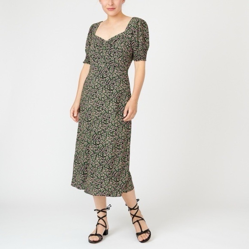 J.Crew floral midi dress 0